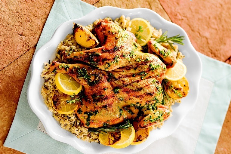 Butterflied Herb And Lemon Grilled Chicken