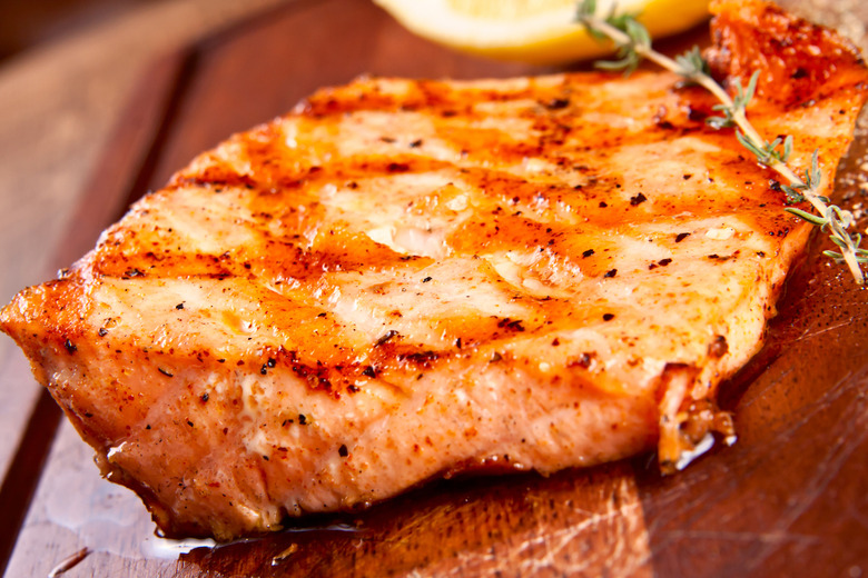 Wisconsin: Grilled salmon