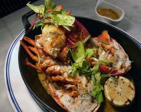 Grilled Lobster with Lobster Jus Recipe