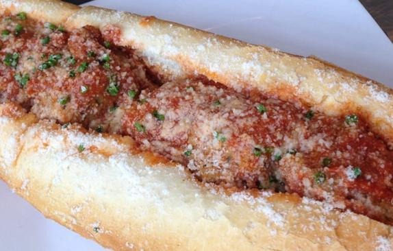 Beef Brisket Meatball Sandwich