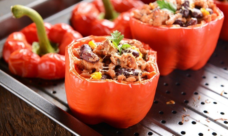 ground beef stuffed pepper