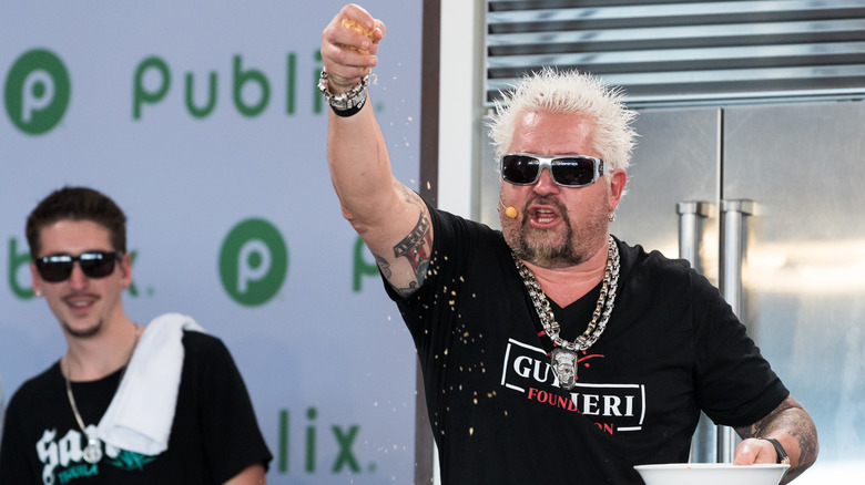 guy fieri cooking onstage