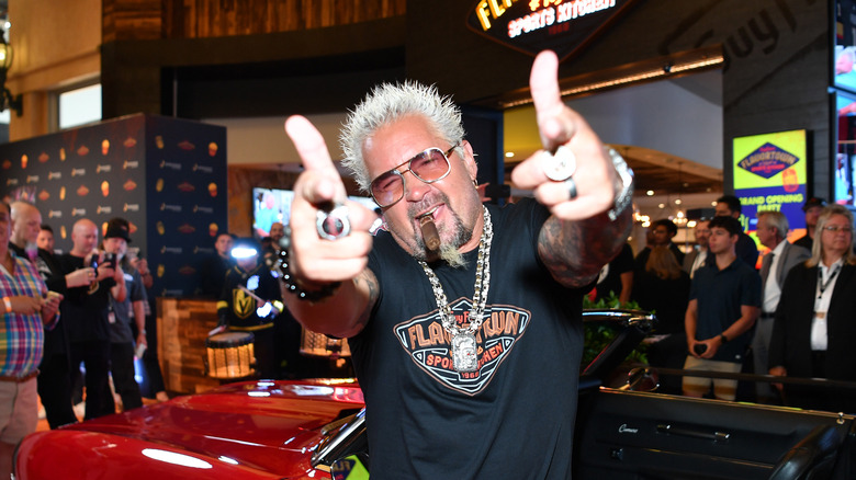 Guy Fieri pointing at camera