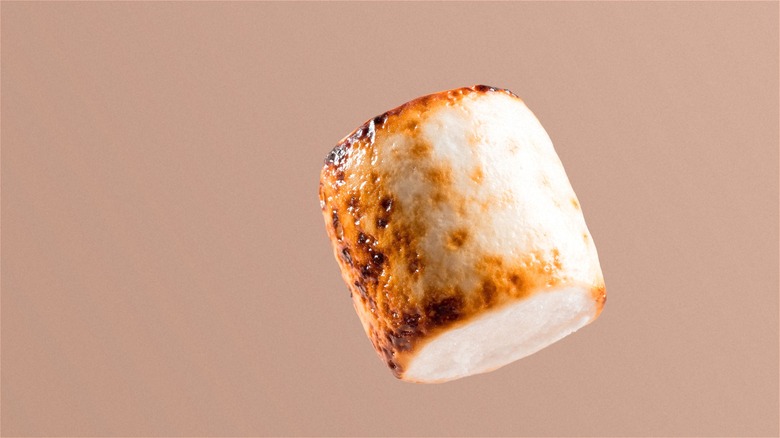 Large floating toasted marshmallow