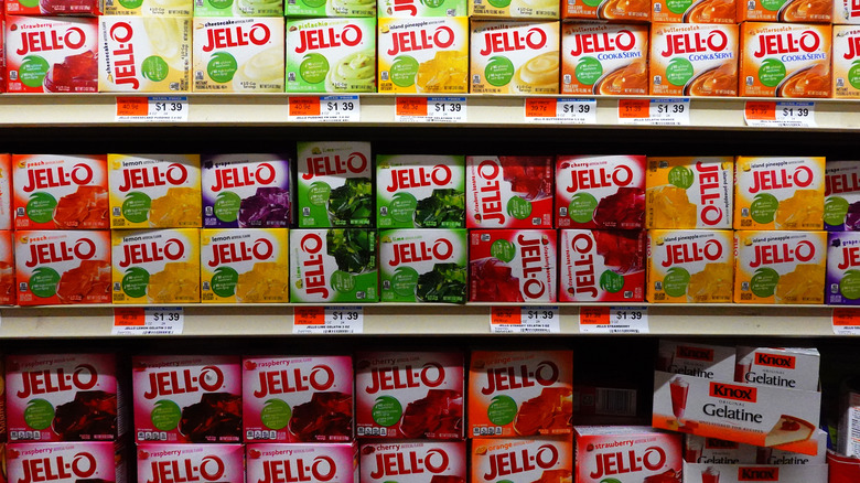 Assorted Jell-O brand powders