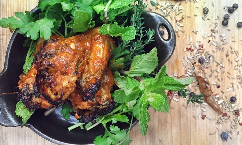 Harissa Wings with Cucumber and Yogurt