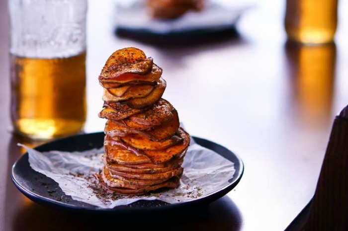 Sweet Potato Curried Chips