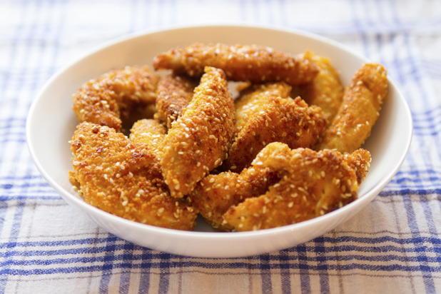 Almond Encrusted Chicken Nuggets