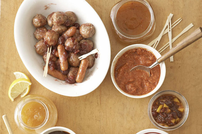 Slow-Cooker Sausage and Meatballs Bites