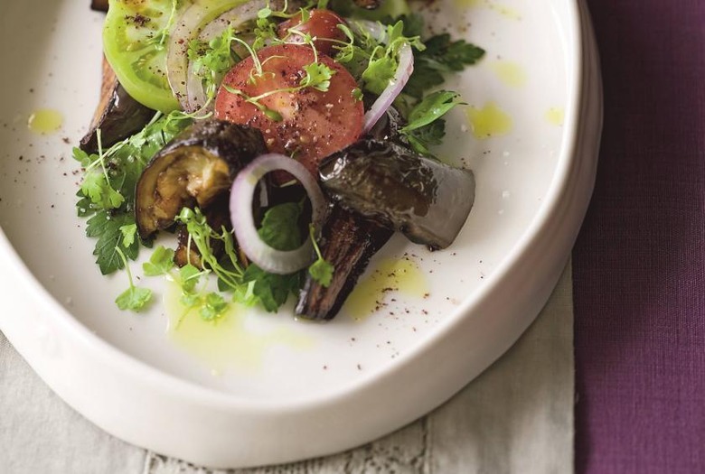 Eggplant and Tomato Salad With Tahini-Yoghurt Dressing