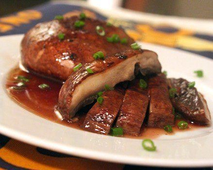 Red Wine-Soaked Portobello Mushrooms