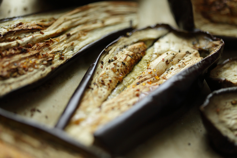 Grilled Eggplant With Feta and Cucumber