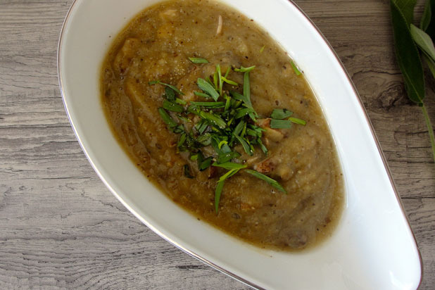 Low-Sodium Lentil Mushroom Gravy