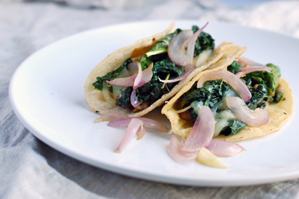 Kale and Pinto Bean Tacos