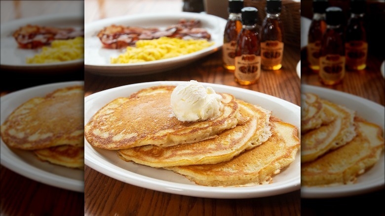 pancakes from Cracker Barrel on plate