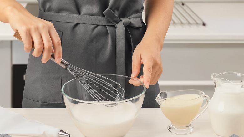 Making whipped cream