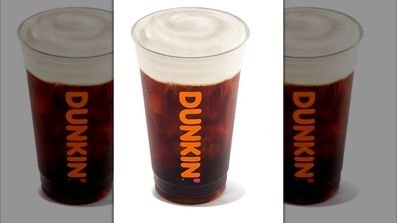 dunkin' cold brew with sweet cold foam