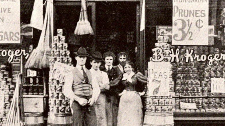 An early image of B.H. Kroger's store
