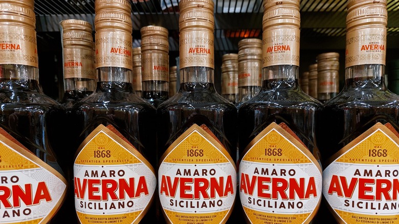 bottles of Averna amaro