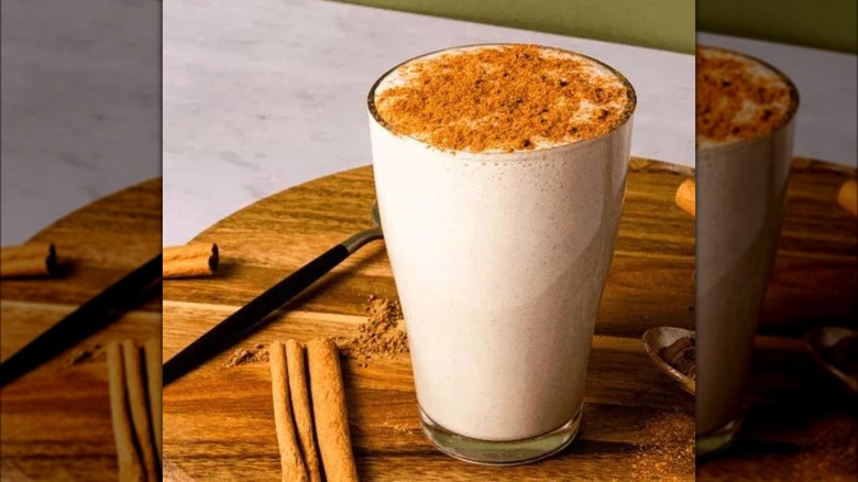 Cinnamon-topped Sip Herbals drink