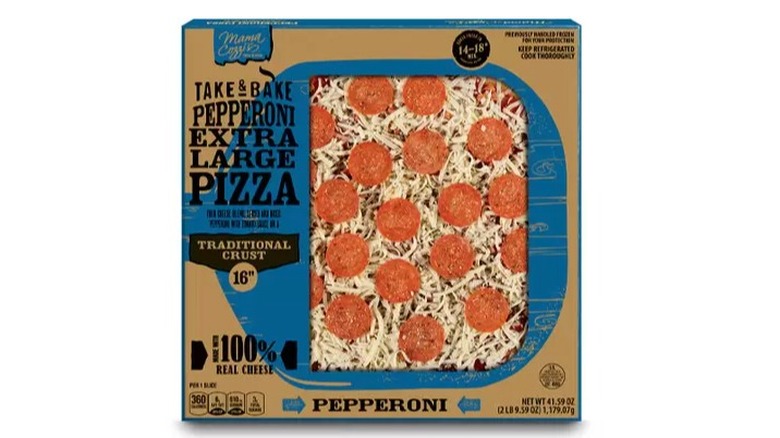 Mama Cozzi pepperoni pizza package