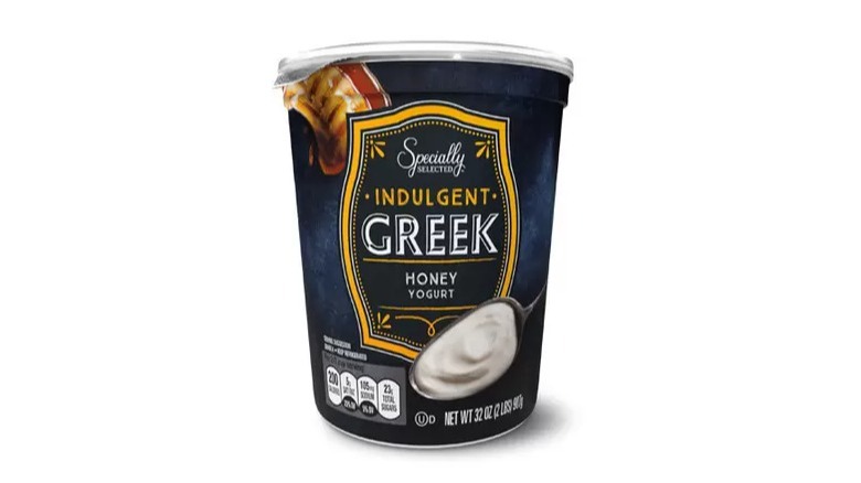 Tub of Greek yogurt