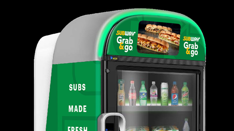 Digital rendering of Subway smart fridge