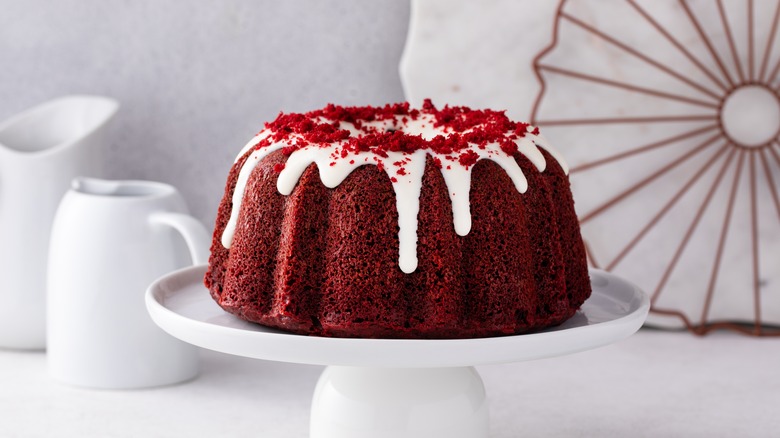 Red velvet Bundt cake