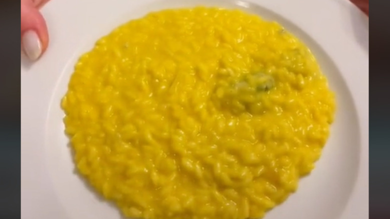 Risotto on plate