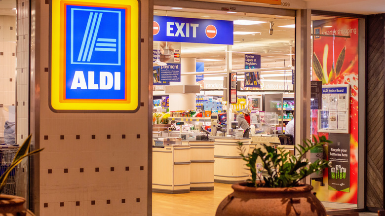 entrance to an Aldi