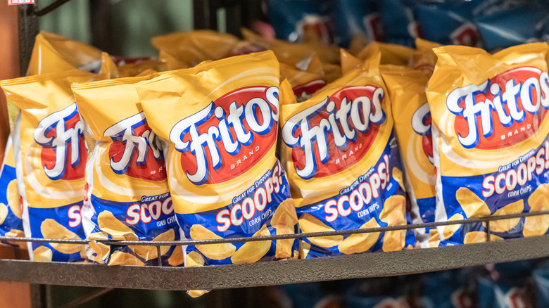 fritos scoops bags on shelf