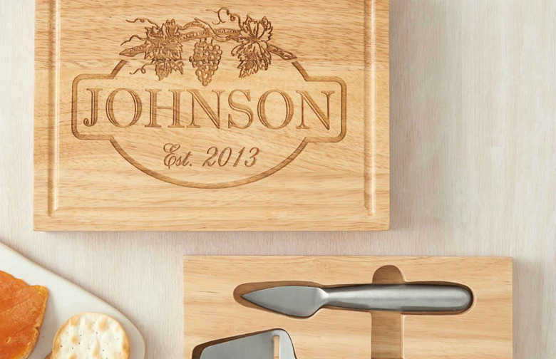 Personalized Cheese Board and Tools