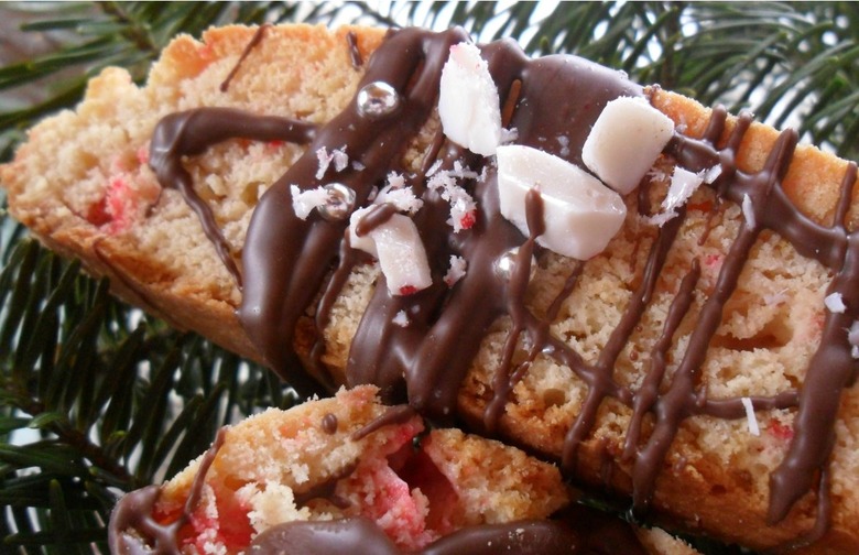 Peppermint Sourdough Biscotti