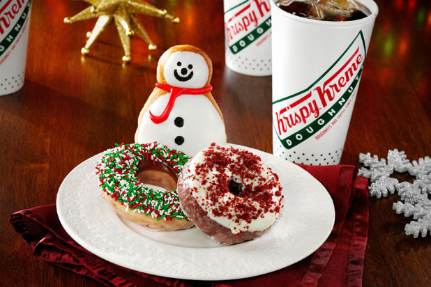 Krispy Kreme's Snowman-Shaped Doughnut