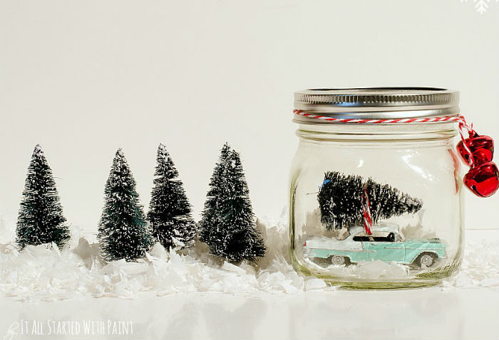 Car in Jar Snow Globe