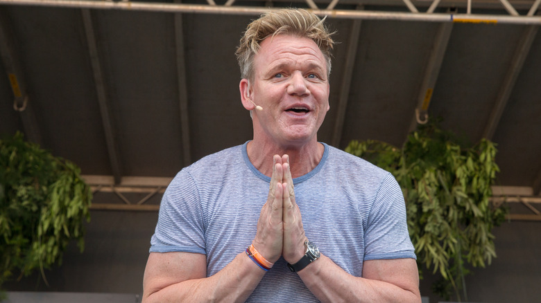 Gordon Ramsay with prayer hands