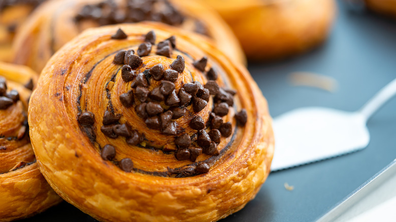 Cinnamon rolls on plate