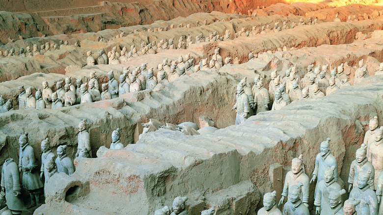Terracotta warriors in Shaanxi Province, China
