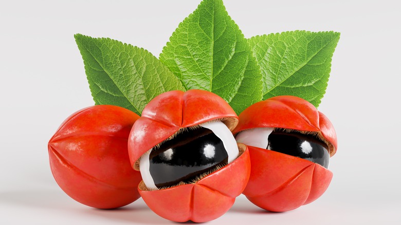 three guarana berries together