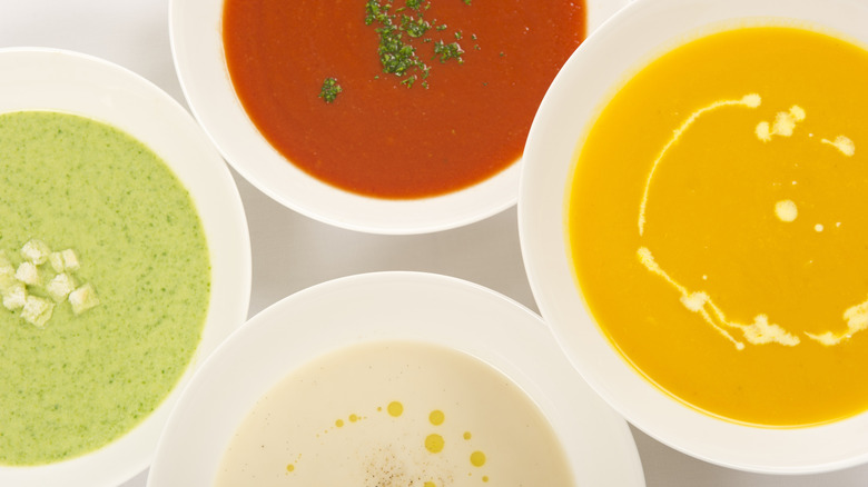 Creamy vegetable soups