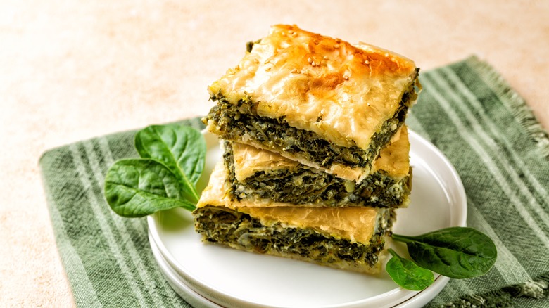 Plate of spanakopita