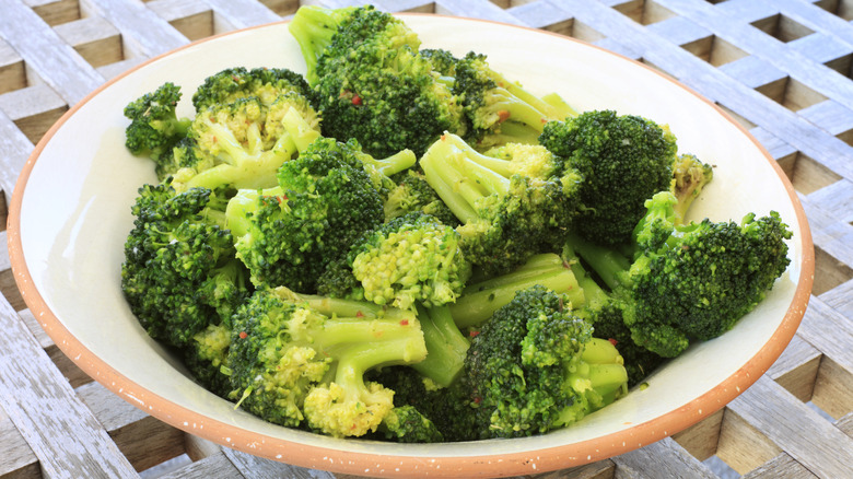 Broccoli on a plate