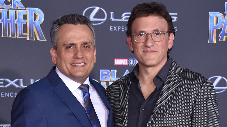 Russo Brothers posing at premiere