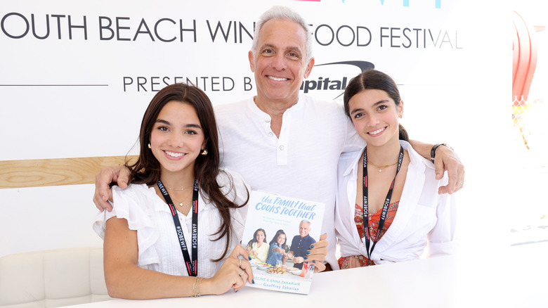 Geoffrey Zakarian and his daughters at South Beach Wine and Food Festival