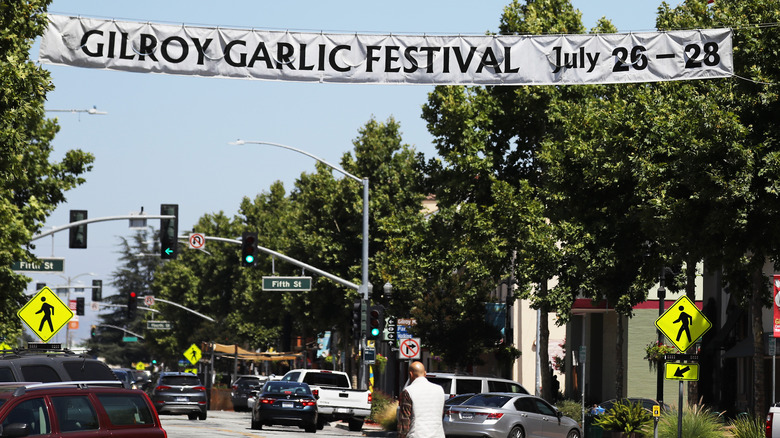 Gilroy Garlic Festival sign