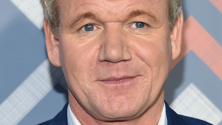 Gordon Ramsay smiling at red carpet event