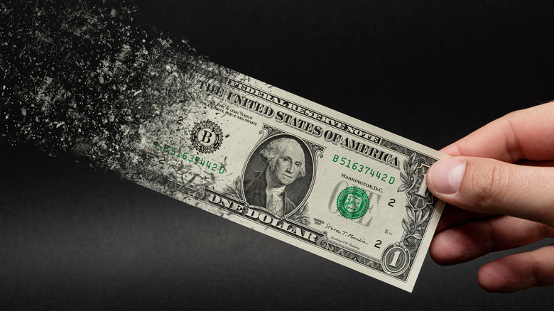 disappearing dollar bill