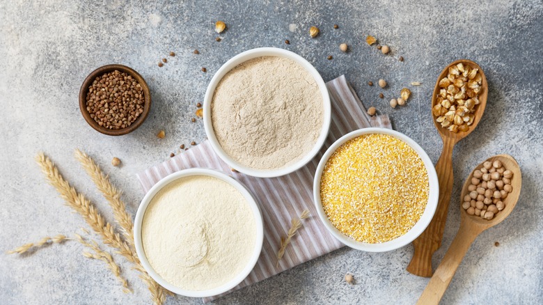 Different types of flour