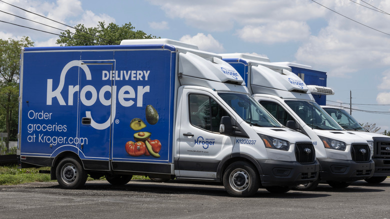 Kroger delivery vans