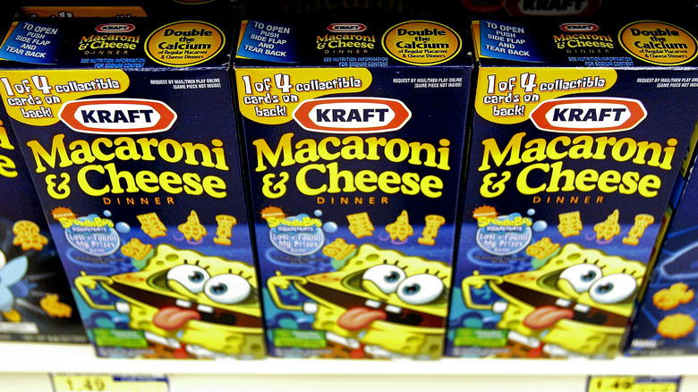 Boxes of Kraft Mac & Cheese